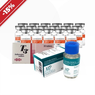 Drying course. Peptides + Cytomel + Clenbuterol